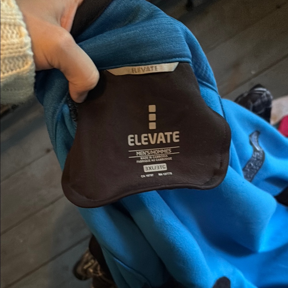 Men's Blue Zip Up Sweater